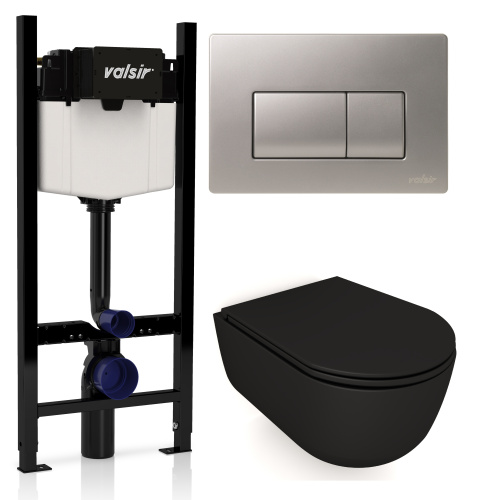 Комплект унитаза с инсталляцией VALSIR KIT VSCrM 7334NEMT Slim